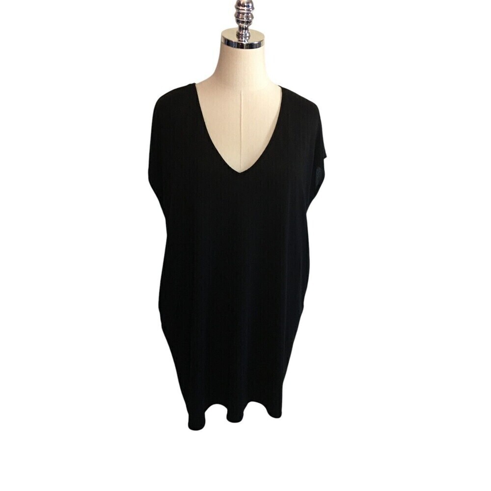 Wilfred Free Top Women's Size XS Oversized Black Sleeveless V-Neck